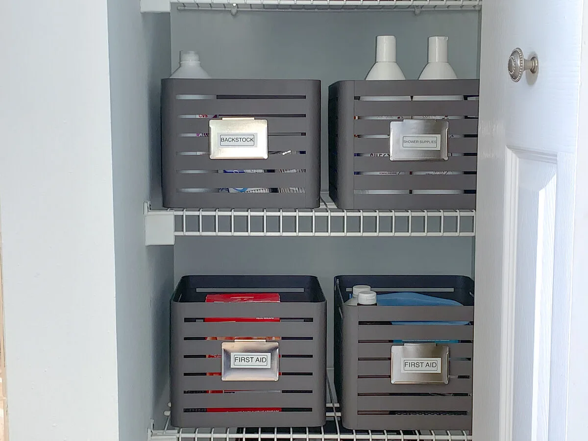 After — Linen Closet