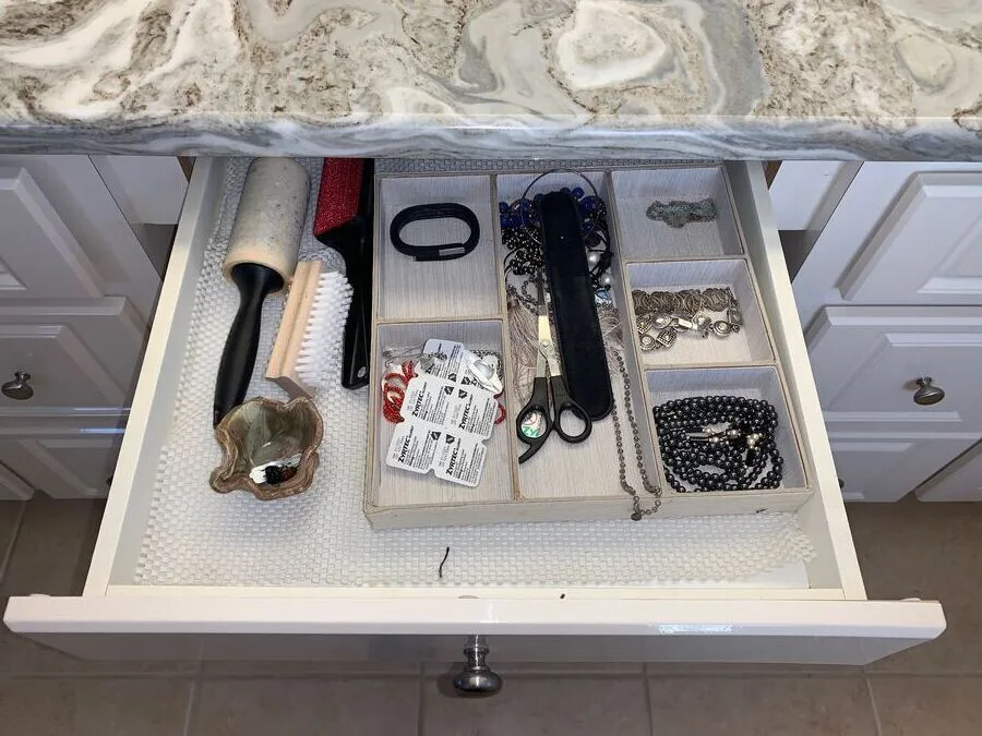 Before — Bathroom Drawer